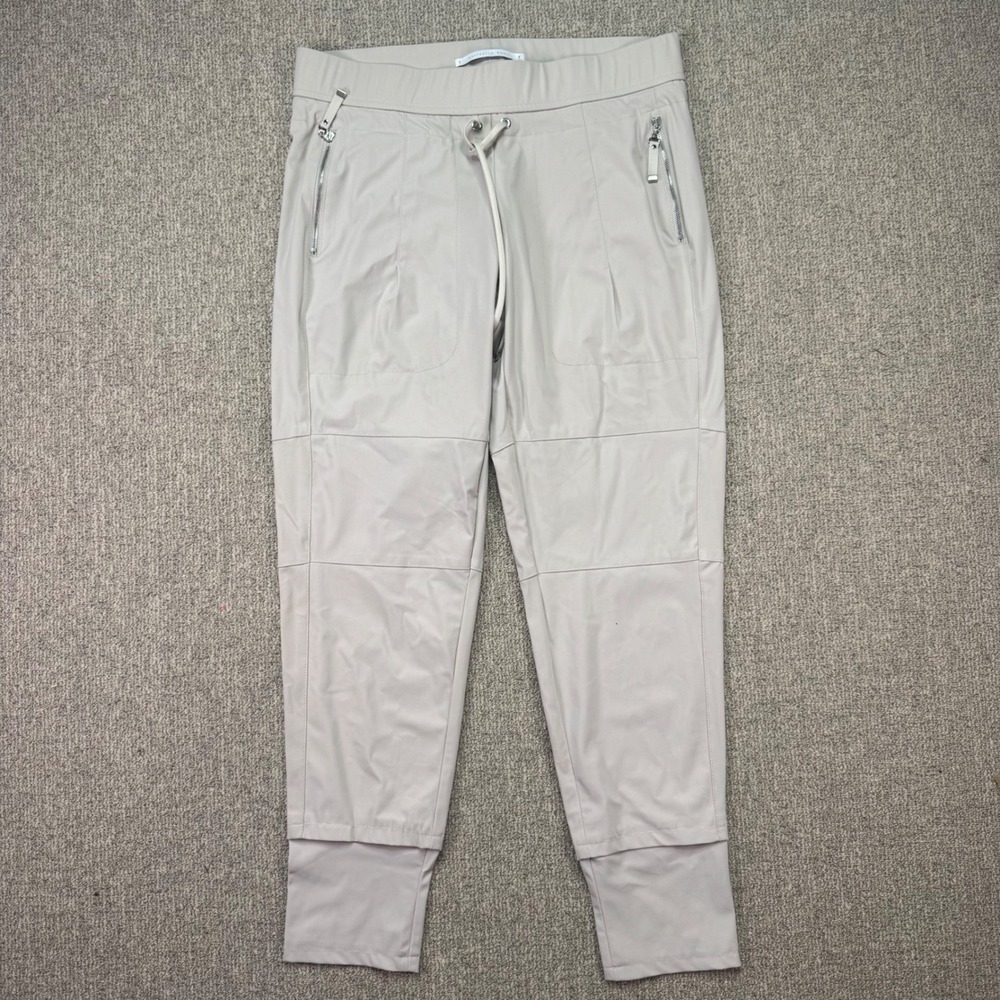 Raffaello Rossi Candy Jogger Pants Beige High Tech Jersey Travel EU40 NWOT